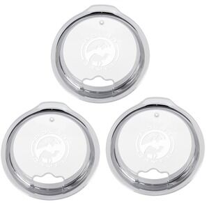 3-Pack Polar Camel Replacement Tumbler Lids 20oz Straw Hole Clear Fits Yeti 30oz